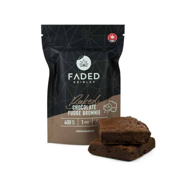 Chocolate Fudge Brownie (400mg THC) – Faded Cannabis Co.