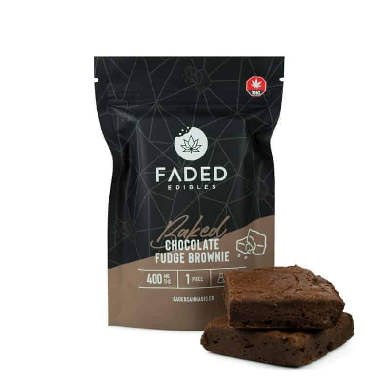 Chocolate Fudge Brownie (400mg THC) – Faded Cannabis Co.