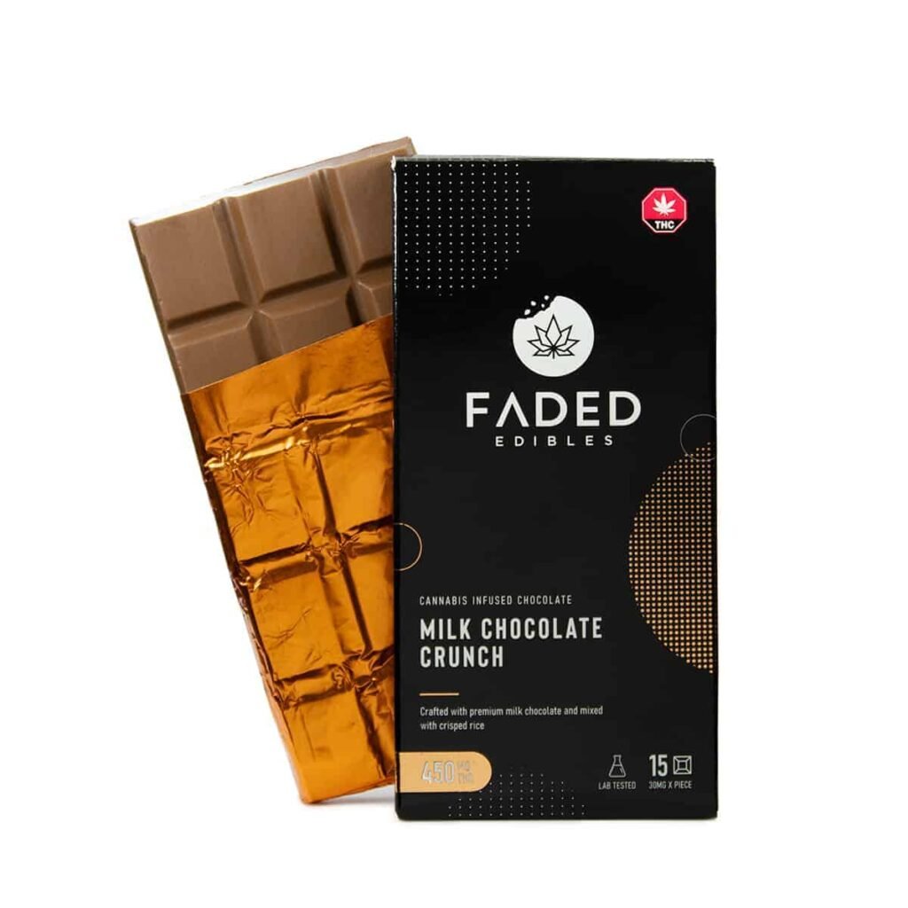 Milk Chocolate Crunch (450mg THC) – Faded Cannabis Co.