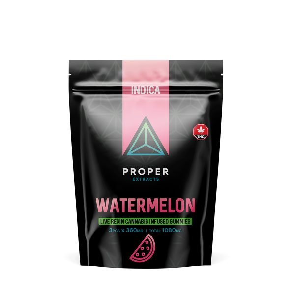 Watermelon Live Resin Gummies (1080mg THC) – Proper Extracts